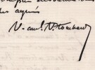 Vice Amiral Philippe Victor Touchard - Lettre autographe sign&eacute;e de vœux - 1877. Vice Amiral Philippe Victor Touchard