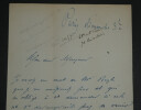 Armand-Emmanuel-Charles GUIGNARD de Saint-Priest - Lettre autographe sign&eacute;e, 20 janvier 1861. Armand-Emmanuel-Charles GUIGNARD de Saint-Priest
