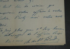 Armand-Emmanuel-Charles GUIGNARD de Saint-Priest - Lettre autographe sign&eacute;e, 20 janvier 1861. Armand-Emmanuel-Charles GUIGNARD de Saint-Priest