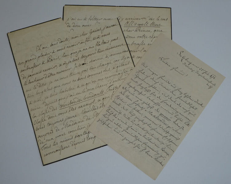 Louis Philippe Roi - Lettre autographe sign&eacute;e, joint une lettre d'A. Th&uuml;rheim. Louis-Philippe