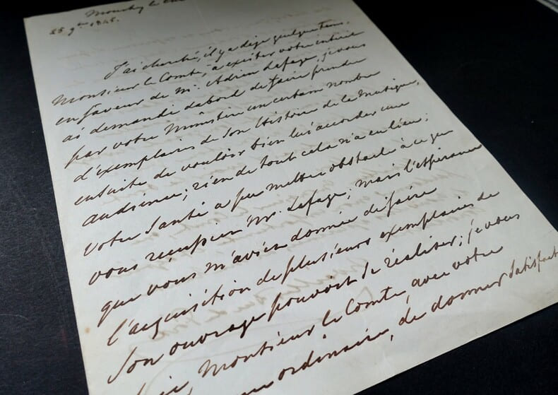 Lettre autographe sign&eacute;e, 25 novembre 1845. DE NOAILLES Paul (duc)