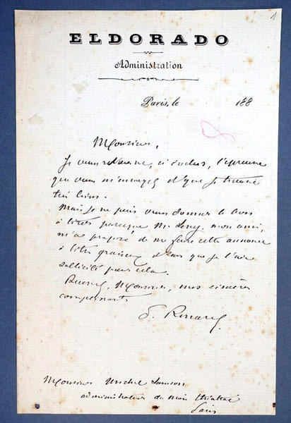 Paul RENARD, Essayiste - LETTRE AUTOGRAPHE SIGN&Eacute;E. Paul RENARD