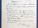 Paul RENARD, Essayiste - LETTRE AUTOGRAPHE SIGN&Eacute;E. Paul RENARD