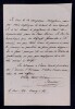 Lettre autographe sign&eacute;e de Joseph-Xavier BONIFACE dit SAINTINE, 4 novembre 1842. Joseph-Xavier BONIFACE dit SAINTINE