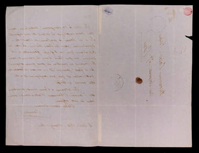 Lettre autographe signée de Joseph-Xavier BONIFACE dit SAINTINE, 4 novembre 1842