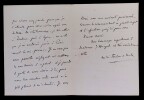 Andr&eacute; FOULON DE VAULX, Po&egrave;te - LETTRE AUTOGRAPHE SIGN&Eacute;E DE 3 PAGES, Ch&acirc;teauroux. Andr&eacute; FOULON DE VAULX