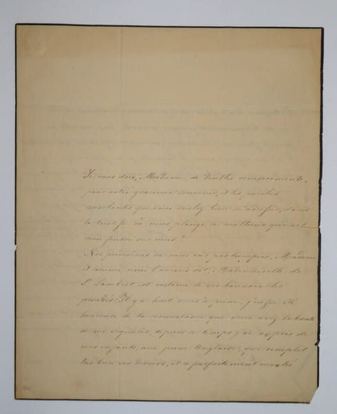 RIQUET DE CARAMAN CHIMAY Marie Louise - LETTRE AUTOGRAPHE SIGN&Eacute;E &Agrave; Mme MAHERAUD. Marie Louise de Riquet de Caraman Chimay