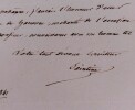 Joseph-Xavier BONIFACE dit SAINTINE - LETTRE AUTOGRAPHE SIGN&Eacute;E, 1841. Joseph-Xavier BONIFACE dit SAINTINE