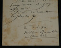 Ars&egrave;ne Houssaye - Lettre autographe "Grave erreur". Ars&egrave;ne Houssaye