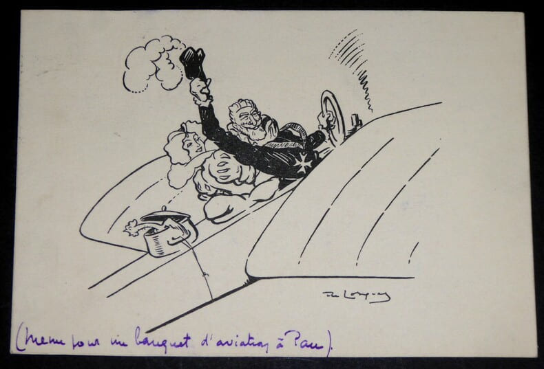 DE LOSQUES Daniel - CARTE POSTALE AUTOGRAPHE SIGN&Eacute;E, GRAVURE &Agrave; Louis ROBIN, 1911. Daniel de Losques