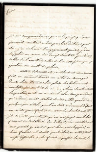Adèle-Rosalie COLLART-DUTILLEUL - peintre - Longue lettre autographe signée 3 p
