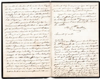 Adèle-Rosalie COLLART-DUTILLEUL - peintre - Longue lettre autographe signée 3 p
