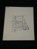 Plan des anciens bains de Pomp&eacute;i - Dessin original sign&eacute;. Louis Henri Laffill&eacute;e