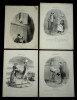 Honor&eacute; Daumier – Mœurs conjugales - 4 lithographies extraites du Charivari. Daumier, Honor&eacute;