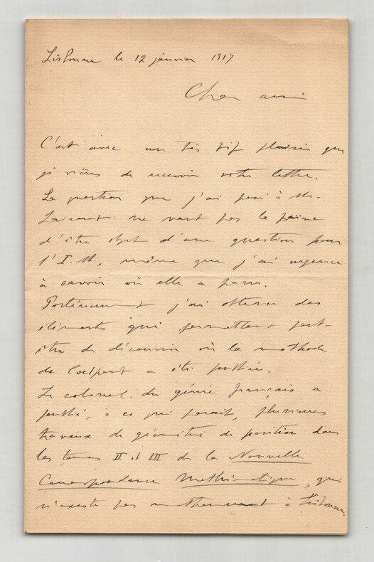 Rodolpho GUIMARAES - Lettre autographe sign&eacute;e de 3 pages - 1917. Rodolpho GUIMARAES