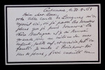 G&eacute;n&eacute;ral Maxime WEYGAND - INTIME LETTRE AUTOGRAPHE SIGN&Eacute;E &Agrave; F&eacute;lix BONAF&Eacute;, 1961. Maxime WEYGAND