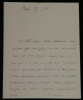Georges Goyau - Lettre autographe sign&eacute;e de compassion suite &agrave; un deuil 1 page. Georges Goyau