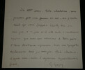 Georges Goyau - Lettre autographe sign&eacute;e de compassion suite &agrave; un deuil 1 page. Georges Goyau