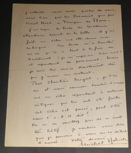 Michel ROBIDA - LETTRE AUTOGRAPHE SIGNÉE de 2 pages
