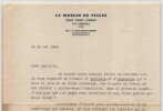 Colonel R&eacute;my - Lettre dactylographi&eacute;e sign&eacute;e "Il ne revint pas" - 1948. Colonel R&eacute;my (Gilbert Renault)