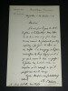 Jules BARTHELEMY-SAINT-HILAIRE - LETTRE AUTOGRAPHE SIGN&Eacute;E &Agrave; Oscar de POLI, 1872. Jules BARTHELEMY-SAINT-HILAIRE