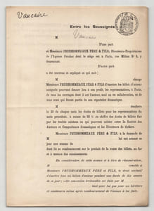 Pouvoir signé Maurice Vaucaire – Collection cohérente de 50 auteurs & musiciens