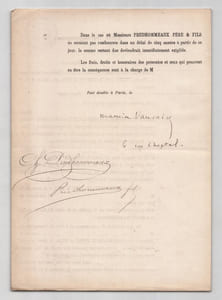 Pouvoir signé Maurice Vaucaire – Collection cohérente de 50 auteurs & musiciens