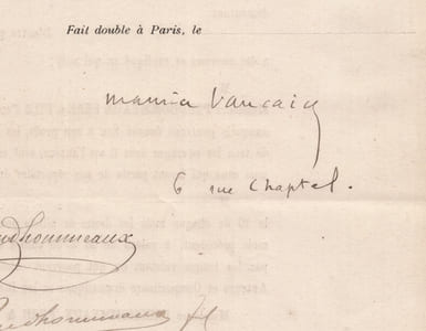 Pouvoir signé Maurice Vaucaire – Collection cohérente de 50 auteurs & musiciens