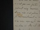 VILLEFOSSE Antoine H&eacute;ron de - LETTRE et AUTOGRAPHE SIGNEE, SEINE ET MARNE, 1889. Antoine H&eacute;ron de Villefosse