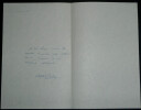 Alfred COLLING - LETTRE AUTOGRAPHE SIGN&Eacute;E, ouvrage sur Gustave Flaubert, 1958. Alfred Colling
