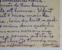 JOUBIN Georges - CARTE POSTALE AUTOGRAPHE SIGN&Eacute;E &Agrave; Louis ROBIN, DUCEY 1954. Georges Joubin