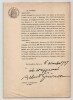 Pouvoir sign&eacute; par Albert Guinon – Collection coh&eacute;rente de 50 auteurs & musiciens. Albert Guinon