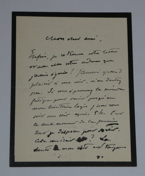 Luc Olivier Merson - LETTRE AUTOGRAPHE SIGN&Eacute;E - 2 pages. Luc-Olivier Merson
