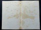LETTRE AUTOGRAPHE SIGN&Eacute;E &Agrave; Edmond ABOUT. GUEROULT Adolphe Georges