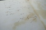 LETTRE AUTOGRAPHE SIGN&Eacute;E &Agrave; Edmond ABOUT. GUEROULT Adolphe Georges