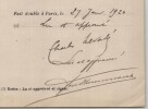 Pouvoir sign&eacute; par Charles Levad&eacute; - Collection coh&eacute;rente 25 auteurs & musiciens. Charles Levad&eacute;
