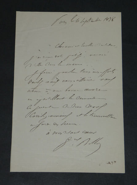 G&eacute;n&eacute;ral Jean-Baptiste BILLOT - LETTRE AUTOGRAPHE SIGN&Eacute;E - 1878. G&eacute;n&eacute;ral Jean-Baptiste BILLOT