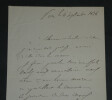 G&eacute;n&eacute;ral Jean-Baptiste BILLOT - LETTRE AUTOGRAPHE SIGN&Eacute;E - 1878. G&eacute;n&eacute;ral Jean-Baptiste BILLOT