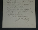 G&eacute;n&eacute;ral Jean-Baptiste BILLOT - LETTRE AUTOGRAPHE SIGN&Eacute;E - 1878. G&eacute;n&eacute;ral Jean-Baptiste BILLOT