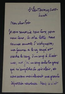 Camille MAUCLAIR - LETTRE AUTOGRAPHE SIGNÉE à Paul FORT