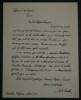 Edgar Odell LOVETT - LETTRE AUTOGRAPHE SIGN&Eacute;E A C.A. LAISANT, Princeton, 1902. Edgar Odell LOVETT