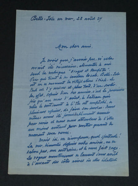 Henri BOUQUET Chirurgien - LETTRE AUTOGRAPHE SIGN&Eacute;E - Belle-&Icirc;le-en-Mer - 1927. Henri BOUQUET