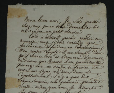 Antony BÉRAUD chansonnier - LETTRE AUTOGRAPHE SIGNÉE À Mr FEBRÉ - "Ode à David"