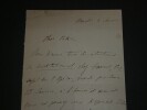 Lettre autographe sign&eacute;e &agrave; son patron, en date du 8 janvier. Pier-Angelo FIORENTINO