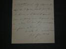 Lettre autographe sign&eacute;e &agrave; son patron, en date du 8 janvier. Pier-Angelo FIORENTINO