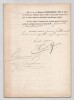 Pouvoir sign&eacute; Fernand Beissier – Collection coh&eacute;rente de 50 auteurs & musiciens. Fernand Beissier