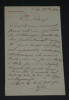 Arturo Pagliai - Peintre - Lettre autographe sign&eacute;e 1901. Arturo Pagliai