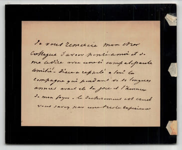 Duc d'Audiffret-Pasquier - Carte autographe signée de remerciements suite décès