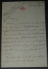 Charles Bernard DEROSNE - LETTRE AUTOGRAPHE SIGN&Eacute;E USA Colonel Ferri-Pisani. Charles Bernard DEROSNE