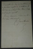 Charles Bernard DEROSNE - LETTRE AUTOGRAPHE SIGN&Eacute;E USA Colonel Ferri-Pisani. Charles Bernard DEROSNE